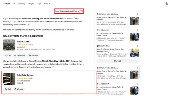 FCM Safe Service — AI Overview screenshot 3