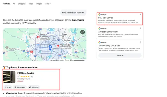 FCM Safe Service — AI Overview screenshot 4