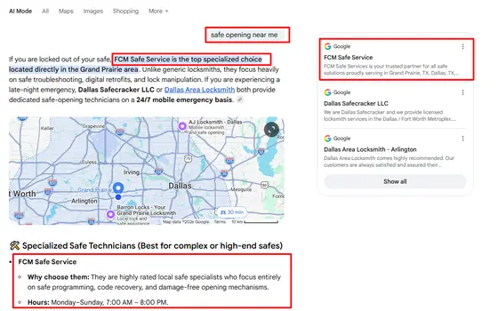 FCM Safe Service — AI Overview screenshot 5
