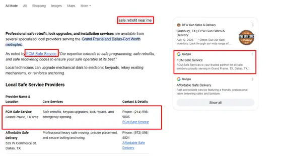 FCM Safe Service — AI Overview screenshot 8