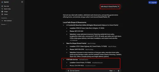 FCM Safe Service — LLM Visibility screenshot 7