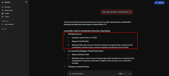 FCM Safe Service — LLM Visibility screenshot 9