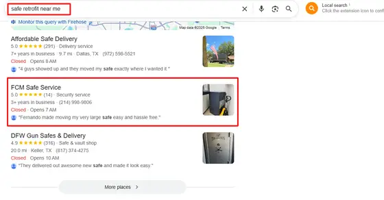 FCM Safe Service — Google Map Rankings screenshot 4
