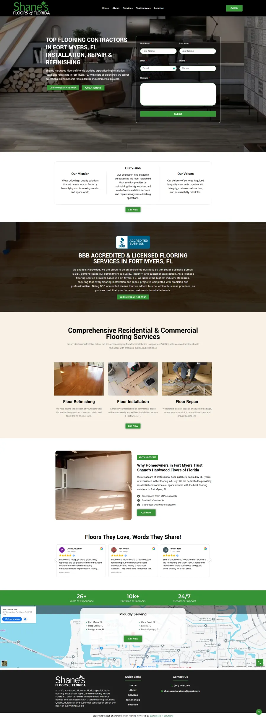 leads.shanesfloorsofflorida.com website
