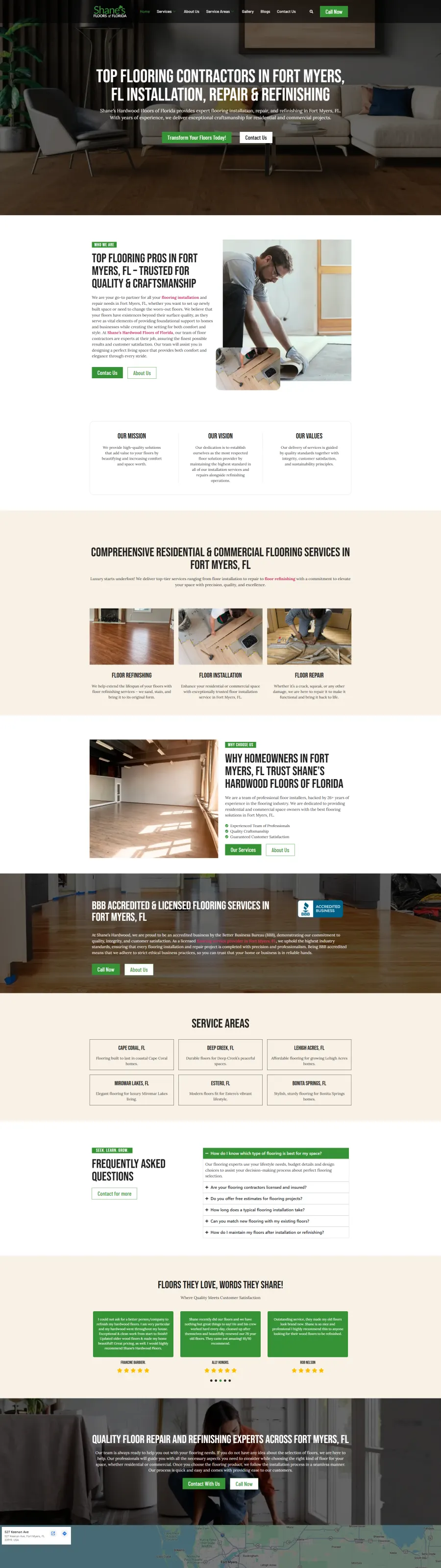 shanesfloorsofflorida.com website