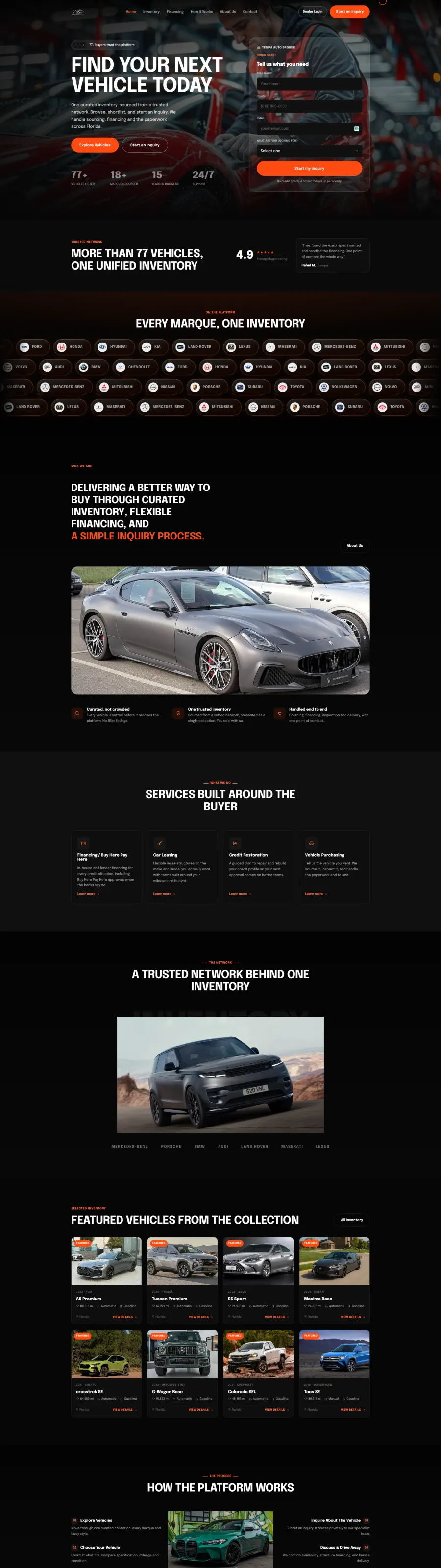 Tampa Auto Broker, LLC website