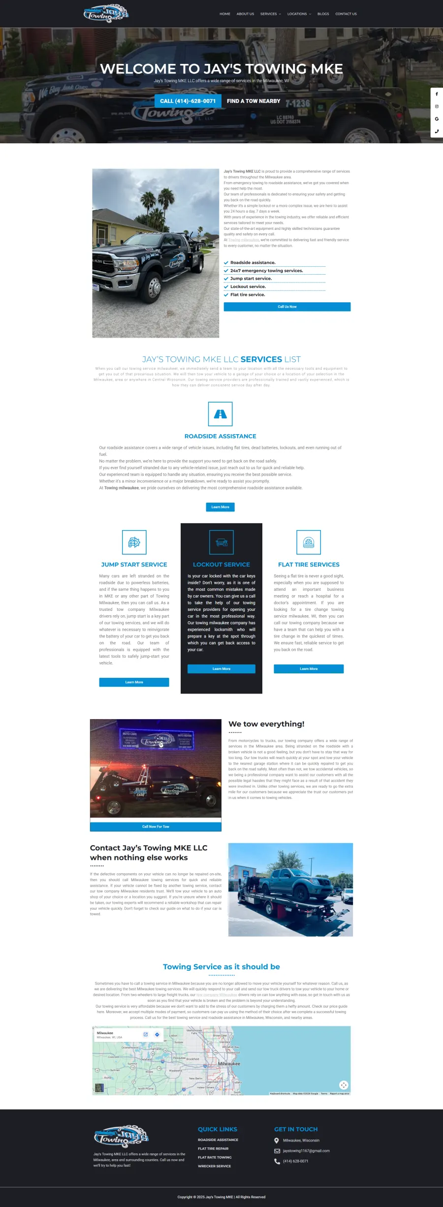towingnearmemke.com website